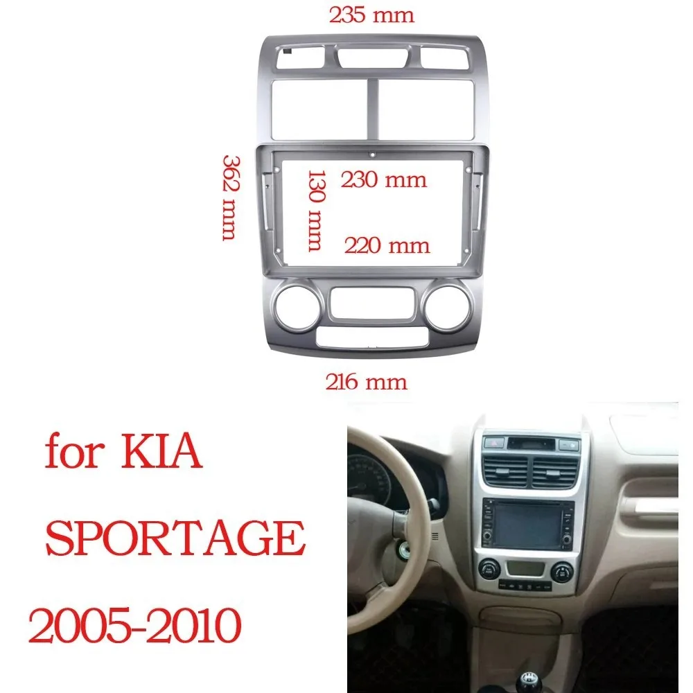 

For2005-2010 KIA SPORTAGE 9inch Car Frame Fascia Car Android Frame Decoder Android Radio Dash Fitting Panel Kit Automotive Tools