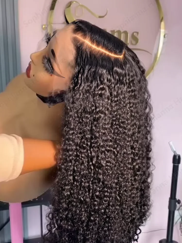 200 الكثافة 13x6 Hd الدانتيل الباروكة الأمامية فضفاض موجة باروكة من شعر طبيعي البرازيلي فضفاض موجة عميقة شعر مستعار شعر بشري مجعد الباروكات للنساء #1