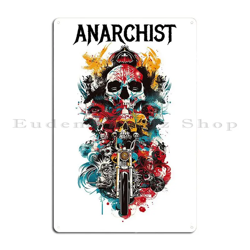 Anarchist Design 21 Of 30 Metal Plaque Poster Painting Personalized Living Room Living Room Funny Tin Sign Poster