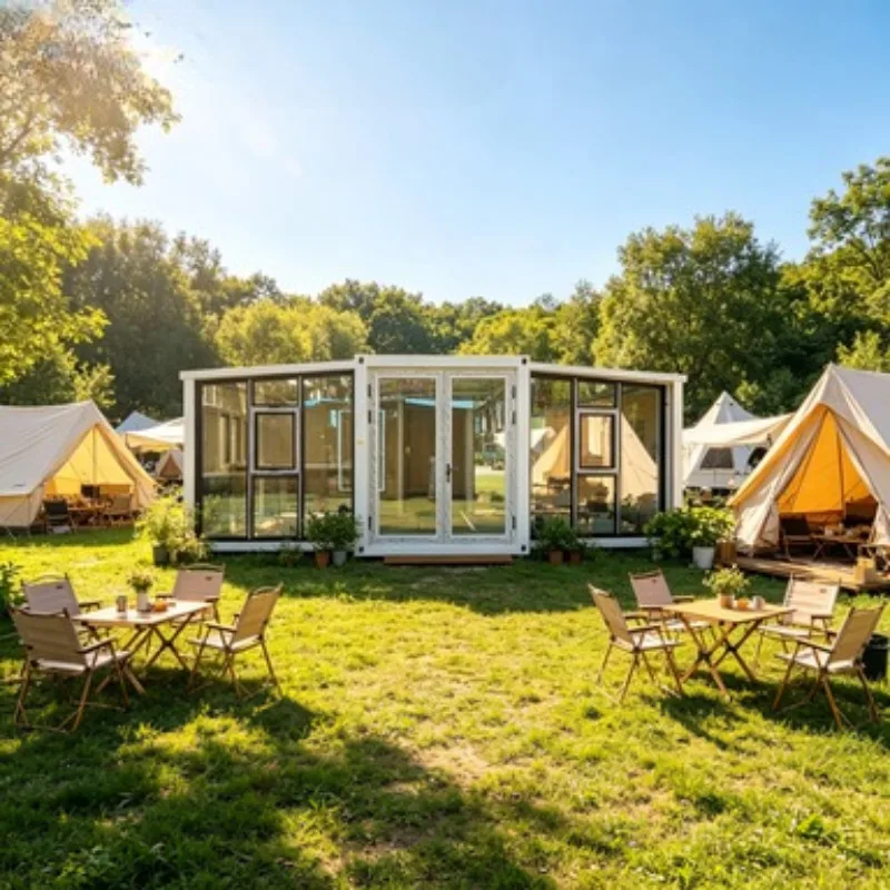 High-quality Prefabricated House With Double-layer and Double-wing Expandable Rooms Equipped With Stairs Small Villa