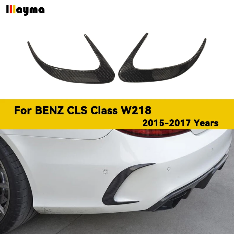 

Car Rear Bumper Splitter Spoiler Air Vent Decorative Cover CLS250 CLS350 CLS63 AMG 2015 - 2017 For Mercedes Benz CLS W218