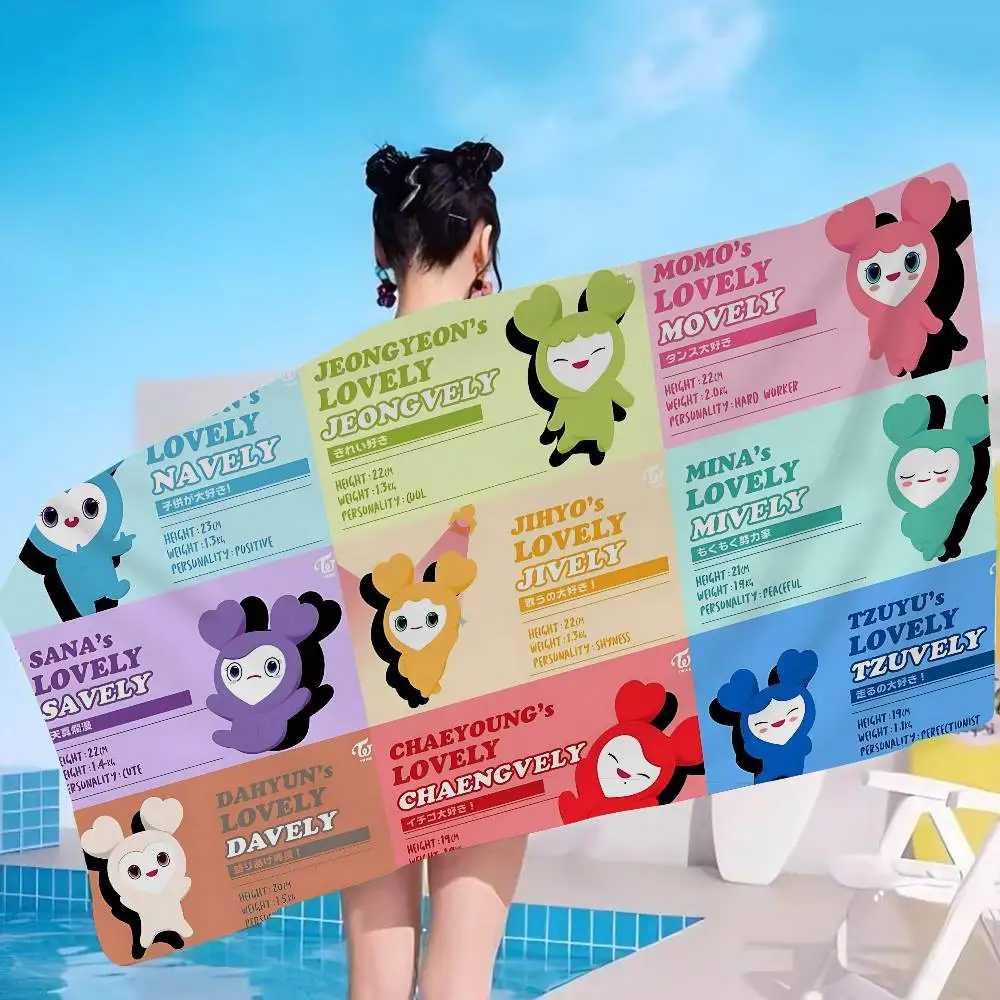 Cartoon T-TwiceSS Microfiber Beach Towel Absorbent Quick dry Soft Yoga Swimming Resort Mountain Climbing Towel