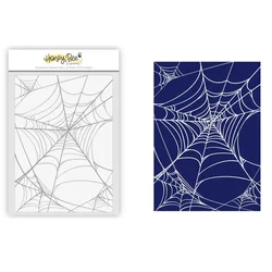 2024 Halloween New Spider Web Hot Foil For DIY  Scrapbook Embossed Make Paper Card Album Craft Template Supplies Decoration