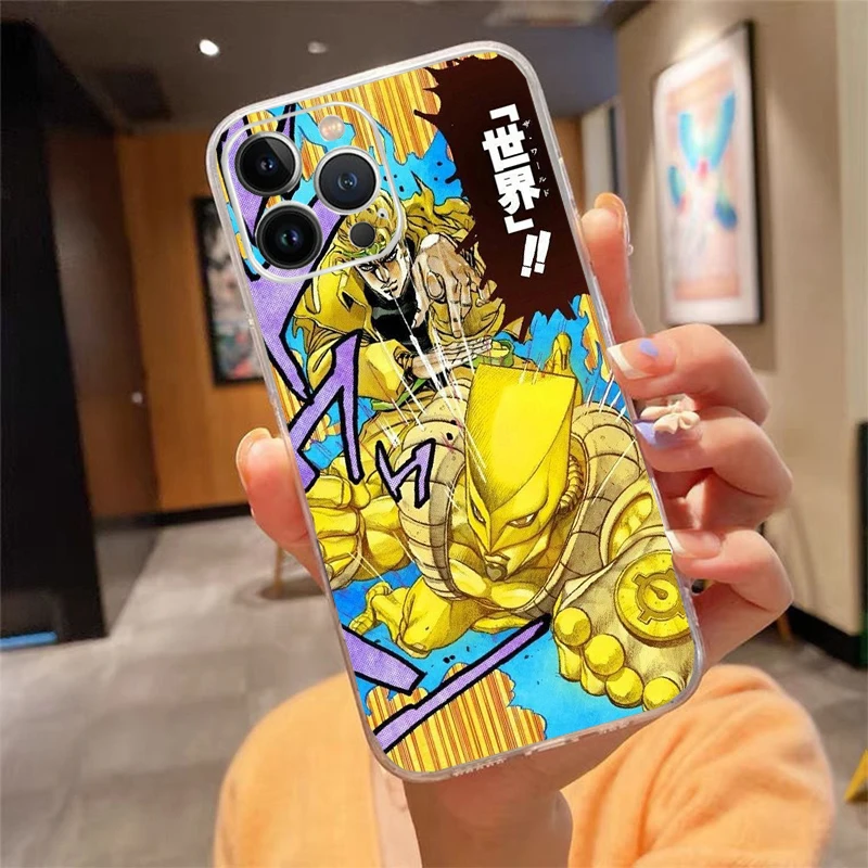 

Phone Case For iphone 17 Pro Max Air 16 15 14 13 Pro Max 15 16 Pro 15Plus Jojo Bizarre Adventure Anime Mobile Phone Case Funda