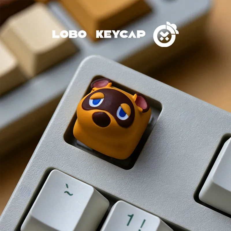 Lobo Keycap Tom Nook Animal Resin Keycap Custom Replace Esc Key Cartoon For Mechanical Keyboard Personalized Decoration Creative