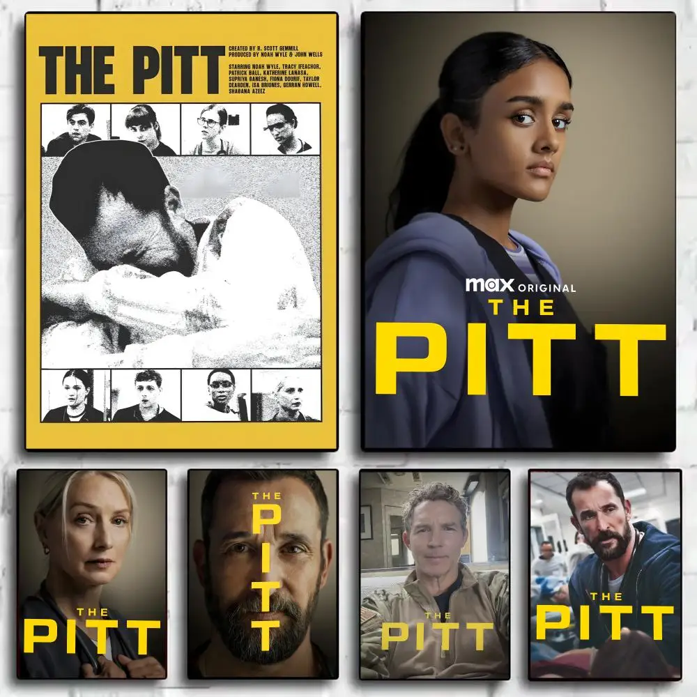Póster de la serie de drama médico The Pitt, arte en HD, adhesivo para pared, impermeable, decoración estética para el hogar, sala de estar, dormitorio, bar