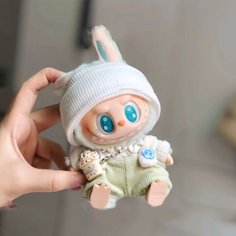 مجموعة ملابس لطيفة لملابس لابوبو مقاس 15/17 سم، ملابس عصرية، نظارات متطابقة على طراز الموضة التي تريدها