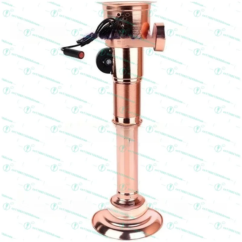 Equipo de tubería de escape para barberías, tubo de escape telescópico robusto, máquina de escape superior para barberías