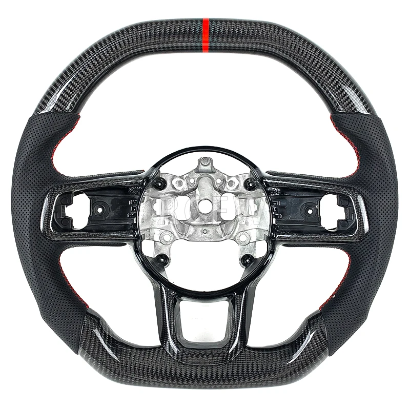 For Jeep Wrangler Compass Grand Cherokee Car customization Carbon Fiber Steering Wheel 2018 2019 2020 2021 2022 2023 2024