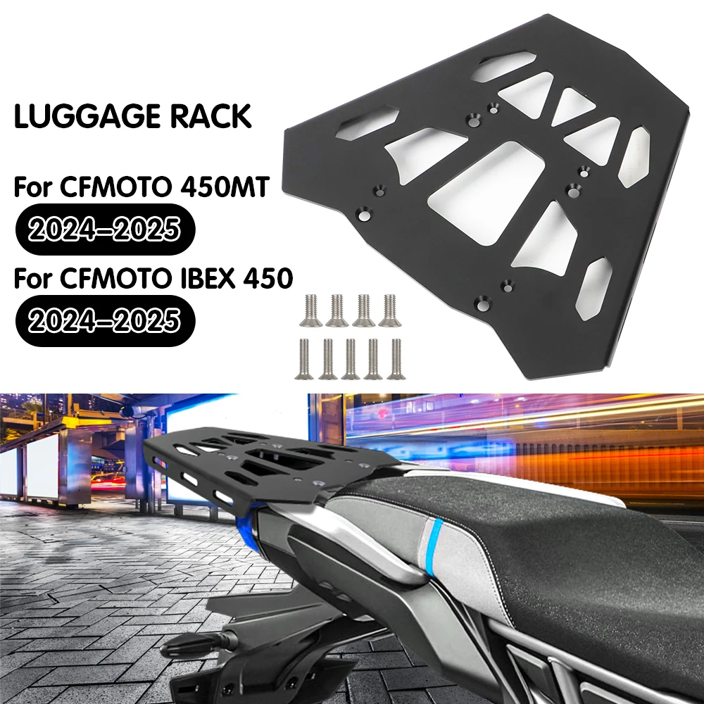 

Rear Suitcase Shelf Luggage Rack Bracket For CFMOTO 450MT IBEX 450 2024-2025 Storage Box Support Carrier Cargo Tail Bag Holder