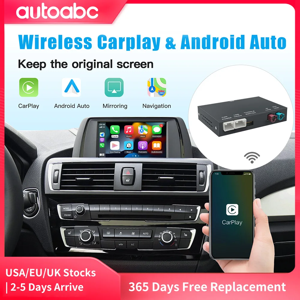 Wireless/CarPlay Android For BMW NBT system 1 2 3 4 5 Series X1 X3 X4 X5 F20 F21 F30 F31 F34 F10 F48 F25 F26 F15 F60 F10 E84