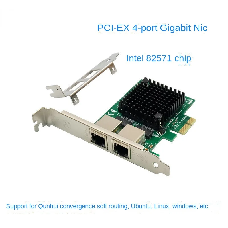 

PCI-E X1 Gigabit Dual-port Server Network Adapter EXPI9402PT Desktop Ethernet 82571 group