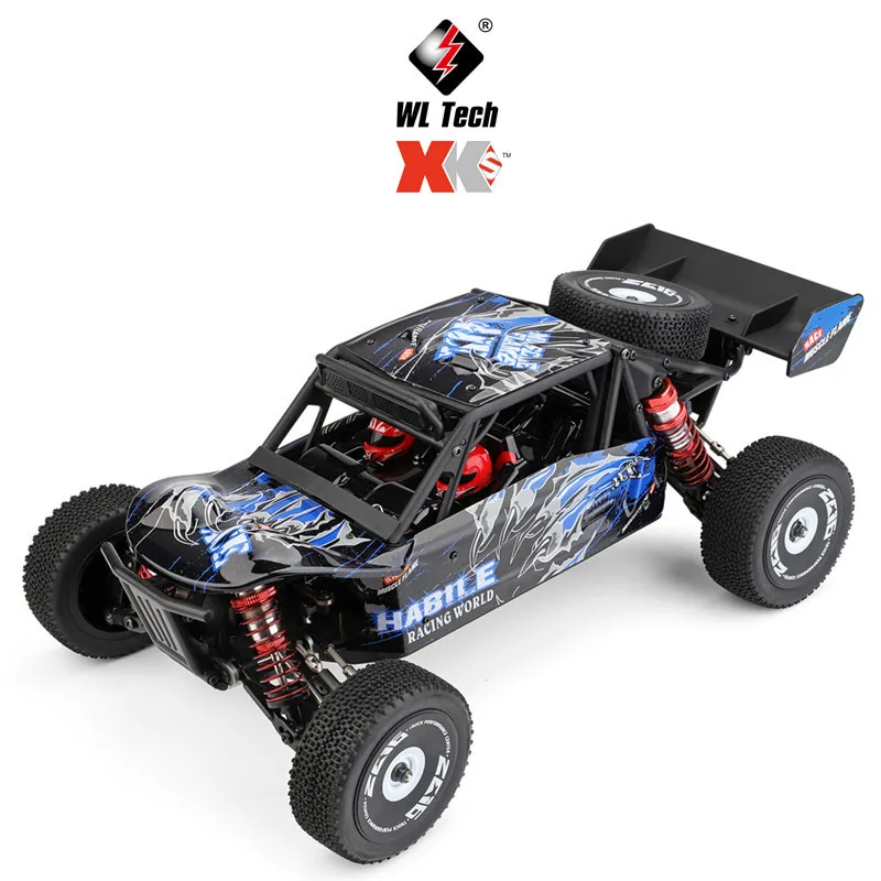 Weili 124018 1:12 Electric Four-wheel Drive Alloy Chassis Desert Card Remote Control Off-road Drift High-speed Car Model Toy