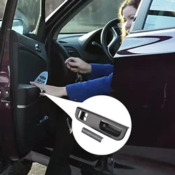 Black/Gray Front Left Panel Power Window Switch Control Panel Power Trim Bezel with Side Bar for Golf 4 Passat 1998-2005 2-Door