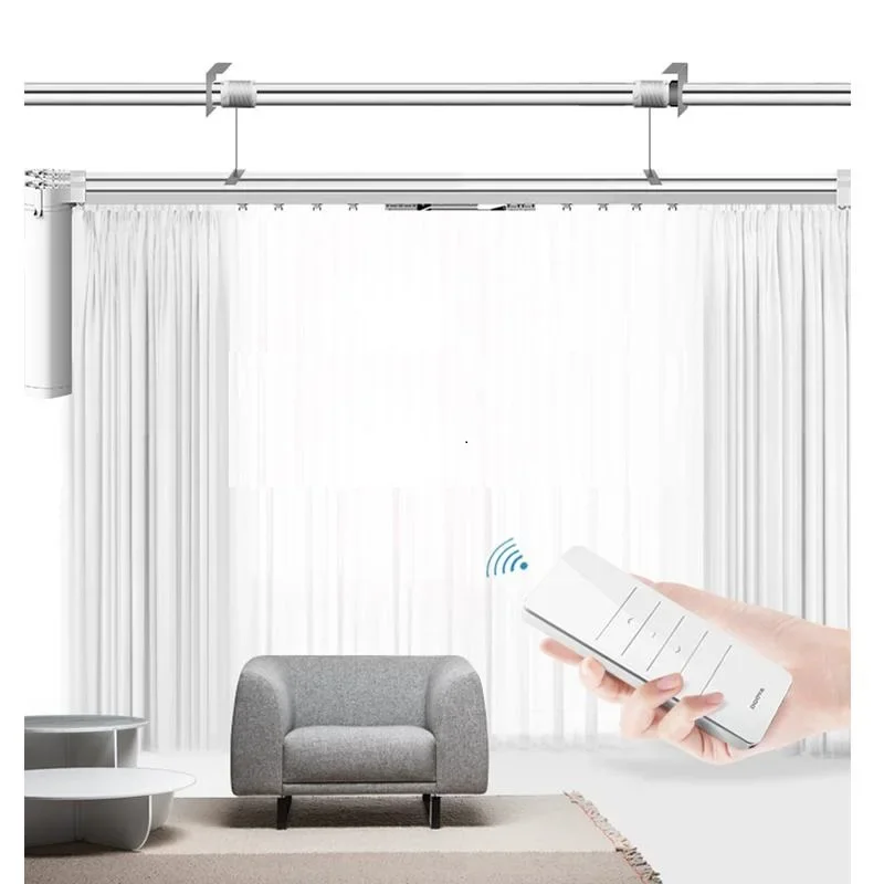 

SHUWEI Beijing Smart Home best selling intelligent curtains for round windows supports Wireless connect App control