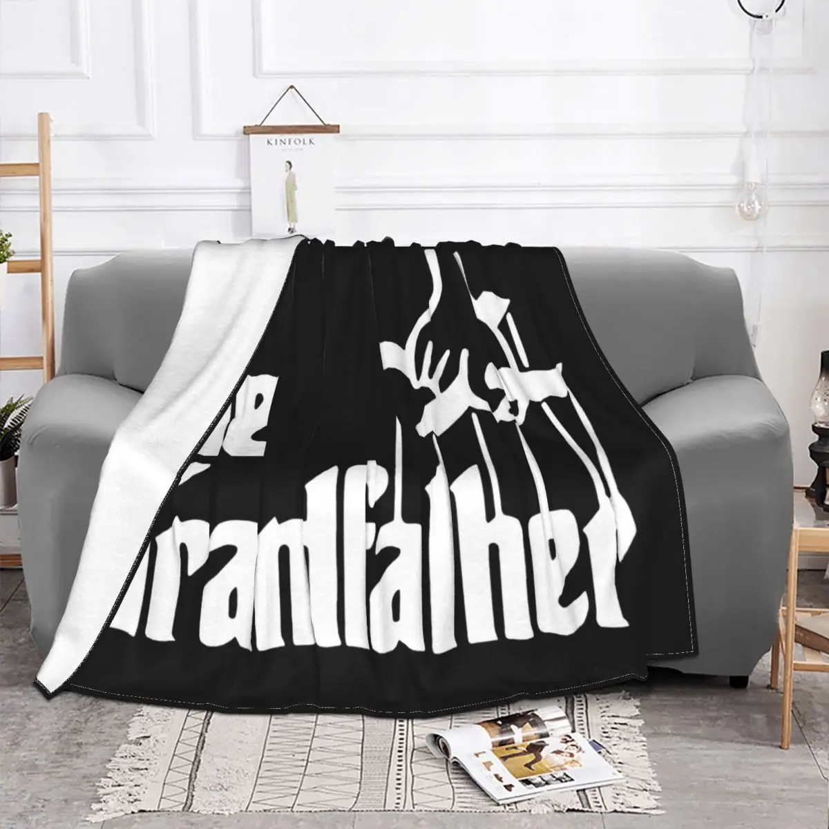 Men 2020 New Grandfather Funny The Godfather Parody Novelty Spoof Grandpa Gift Cotton S Throw Blanket