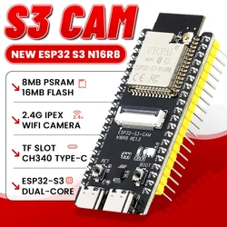 ESP32 S3 N16R8 Development Board with Extend 2.4G Wifi Module for Camera Module OV2640 8MB PSRAM 16MB FLASH ESP32 S3 CAM Type-C