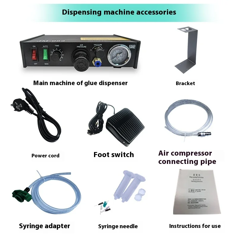 982 Precision Silicone Quick-Drying Glue Dispenser Semi-Automatic Manual Pneumatic Dispensing Machine 220V