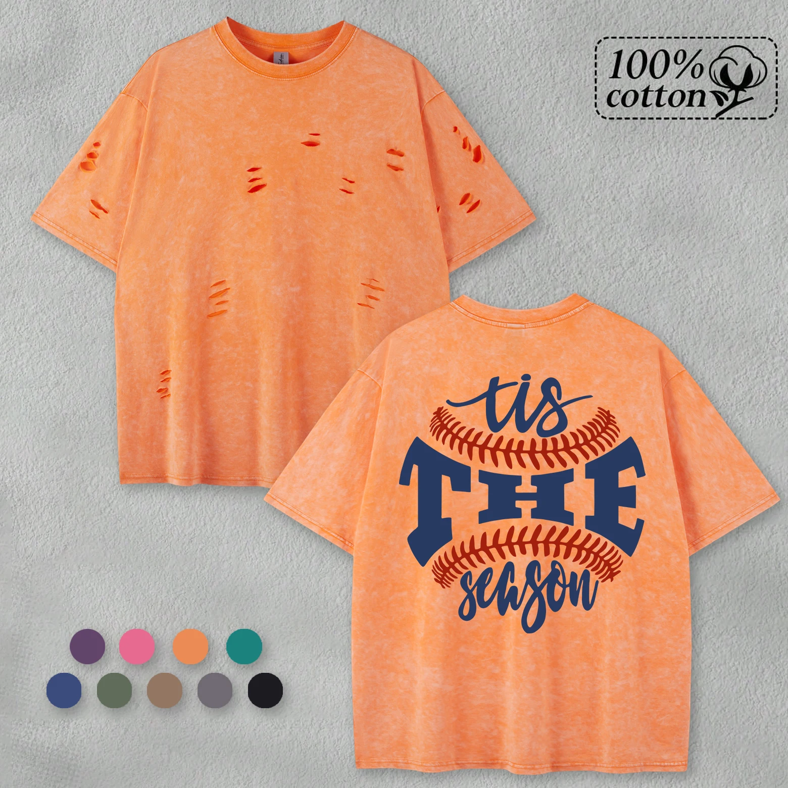 

Подходящая спортивная мужская футболка с потертостями, повседневная мужская футболка с короткими рукавами, мягкий хлопок, креативная уличная одежда в стиле хип-хоп, свободный мужской топ