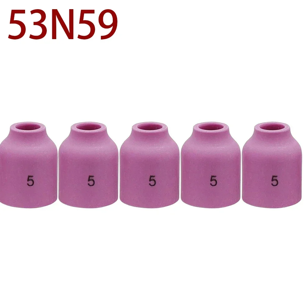 5PCS 5PK TIG Gas Lens Alumina Nozzle Ceramic Cup For SR WP- 9/20/25 TIG Welding Torch  53N59 53N58 53N60 53N61 53N61S