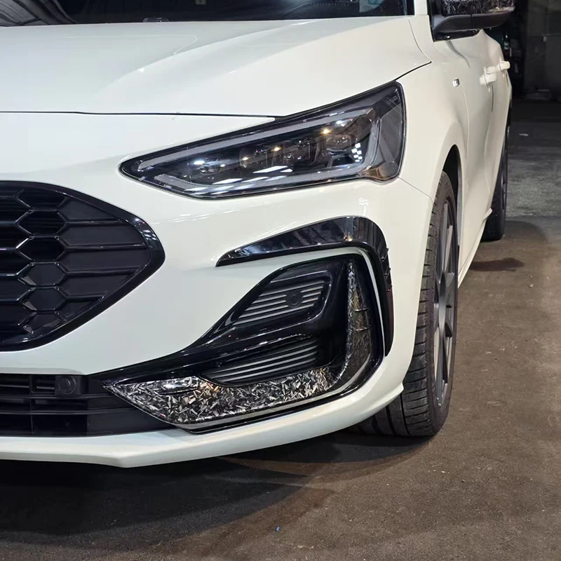 Image 3: 2022 à 2024 pour Ford Focus MK4.5 ST Line voiture pare-chocs avant Canard Spoiler diffuse séparateur Air Vent garniture corps Kit Tuining ABS