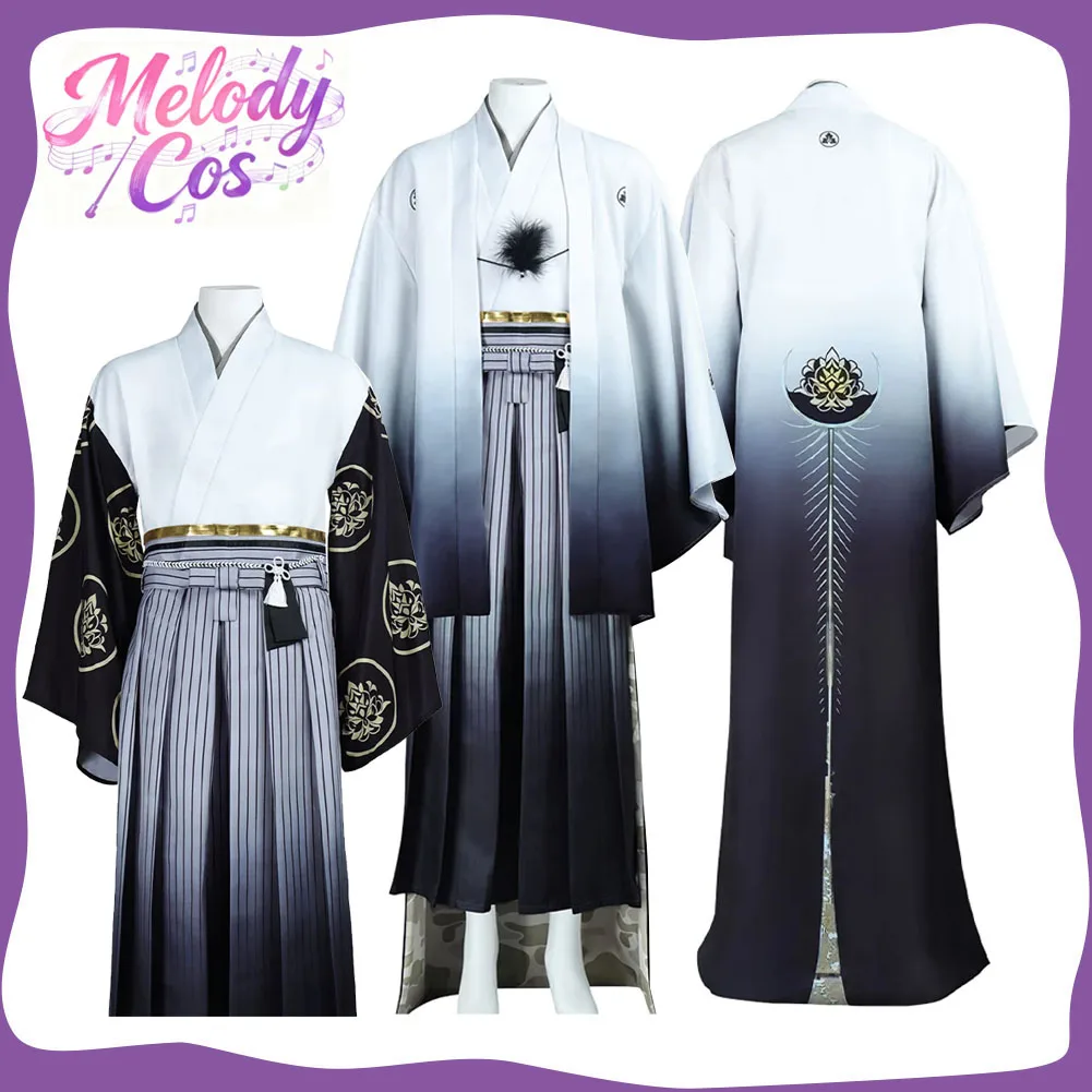 

Kotoyuki Tsuneki Cosplay Fox Costume Game Silent Roleplay Hill Disguise Adult Men Kimono Clothing Halloween Carnival Party Suit