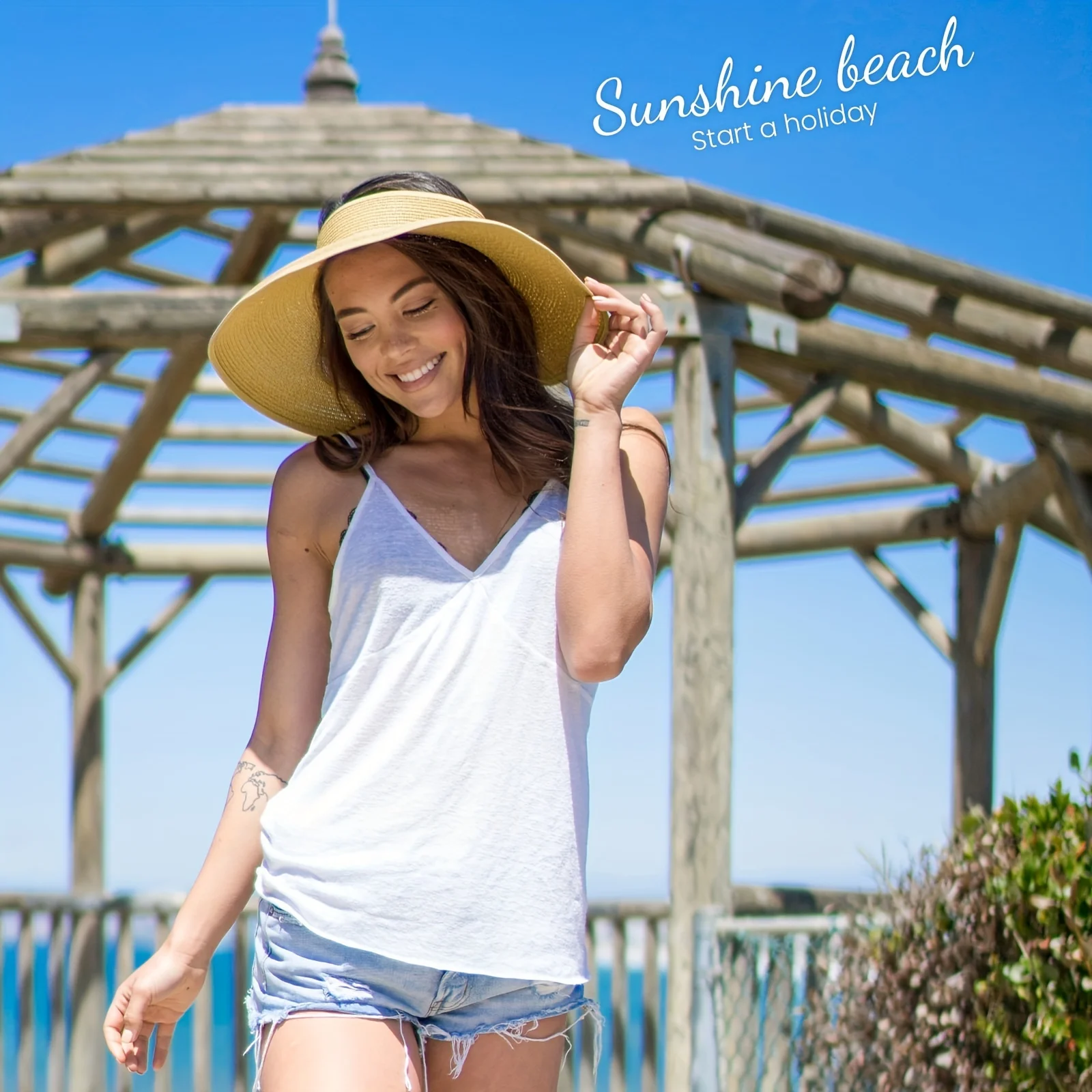 sun visor hat hats for women wide brim hat summer beach hats hats for women women's sun straw hat womens beach visor travel summ