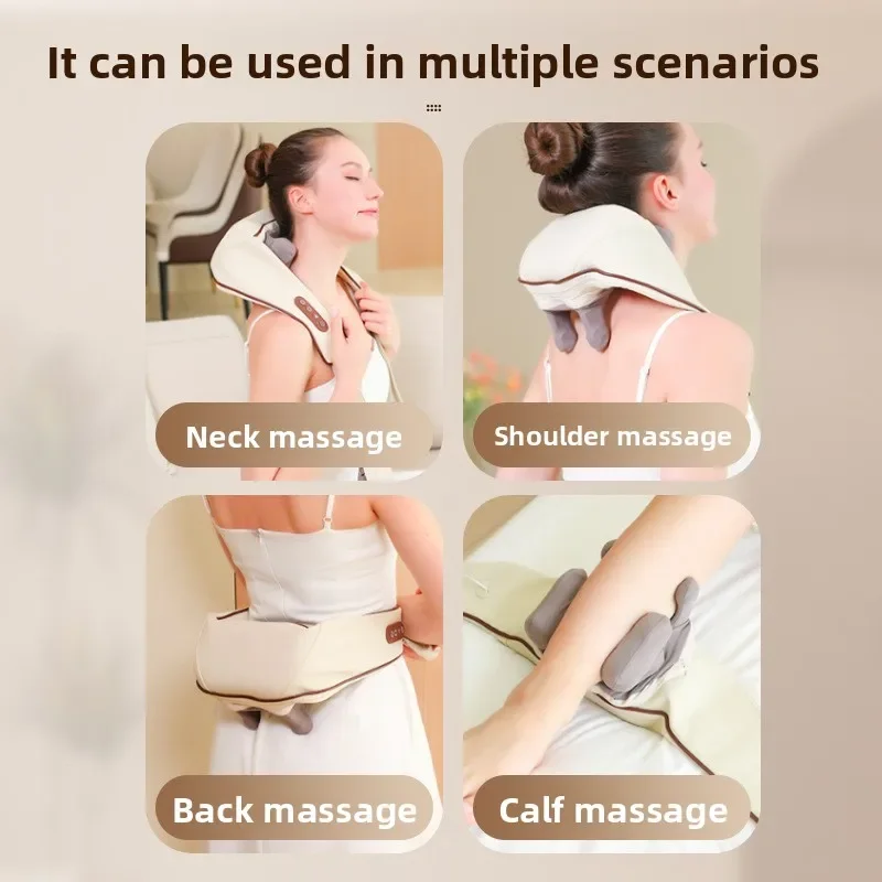 

2025 Massager Kneading Hot Compress Multifunctional Massage Shawl Portable Trapezius Cervical Massager