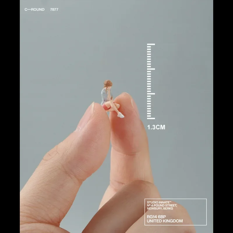 1:64 Anime Shorts Meisje Mini Pop Figuur Model miniatuur Fotografie rekwisieten Scène Model DIY Zandtafel landschapsarchitectuur ornament Gift