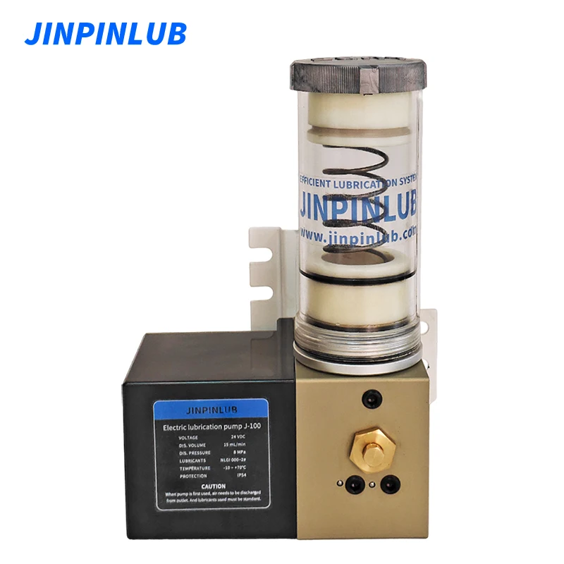 JINPINLUB J100 24V Progressive Electric Lubricator With Level Monitoring For Centralized Lubrication System