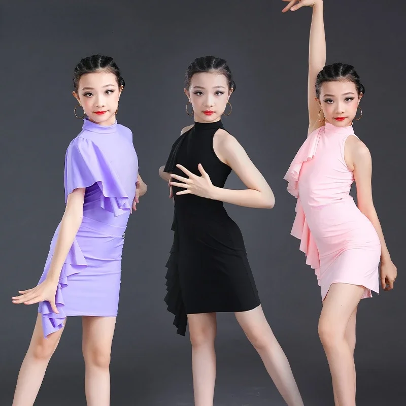 

Children's Day Latin Dance Dress Kids Cha Cha Rumba Samba Dance Costume Ballrom Dancing Girls Modern Competition Tango Dress