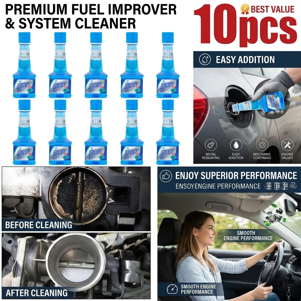 65ml Fuel Saving Additive Car Carbon Removal Cleaning Agent - Fuel Efficiency Booster