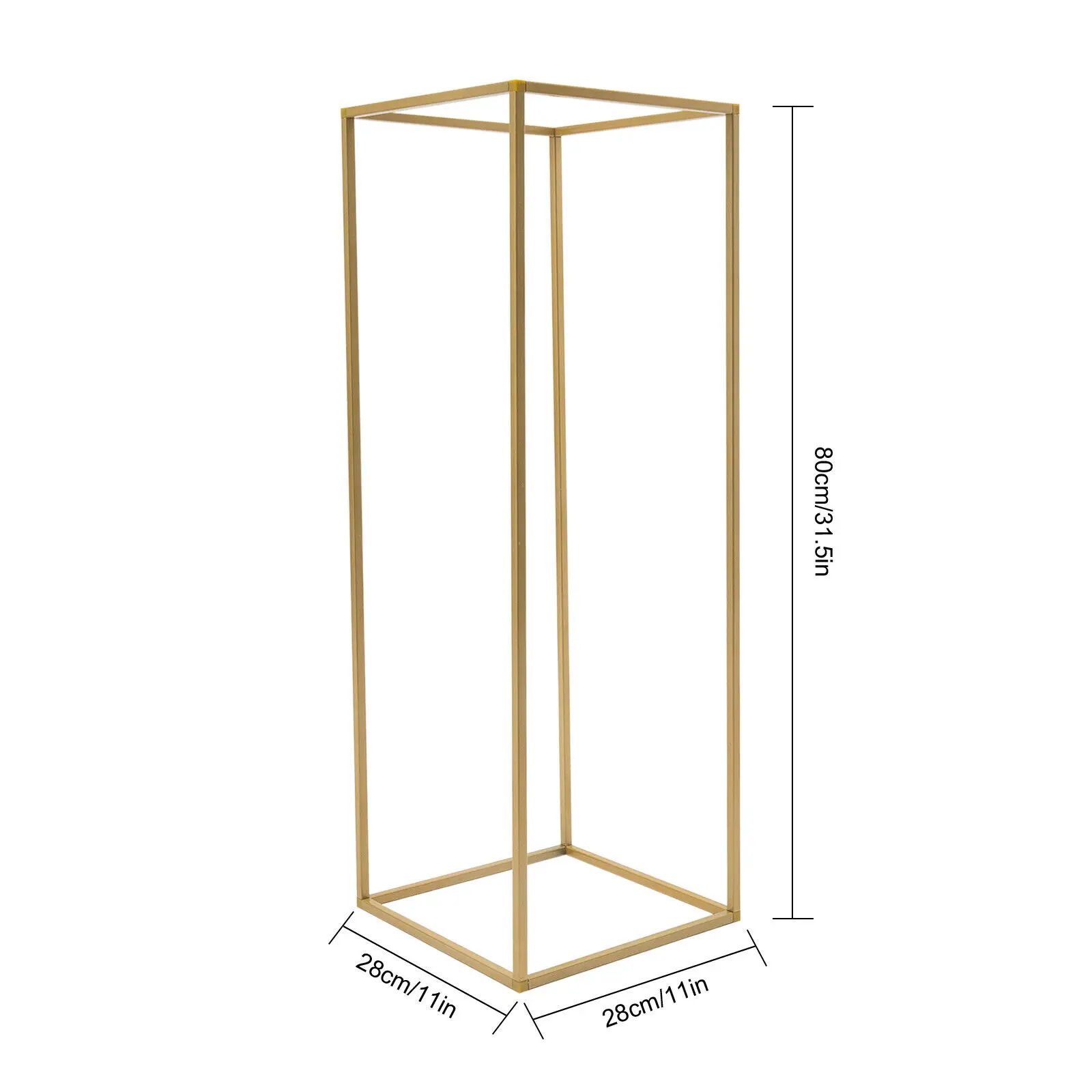 웨딩 플라워 스탠드 세트 - 아치형 & 직사각형 스탠드 2개, 견고한 스틸, 22LBS 용량 - 결혼식, 파티, 이벤트, DIY 데코용