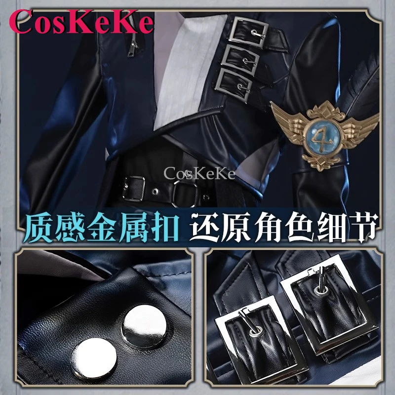 CosKeKe Eli Clark/Seer Cosplay Game Identity V Costume Dim Skin Fashion Uniforms Full Set Men Activity Party Role Play Clothing