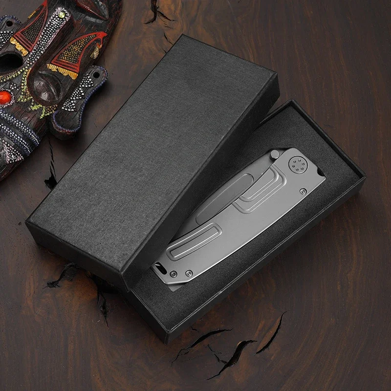 고경도 야외 캠핑 접이식 칼 D2 블레이드 스틸 핸들 사냥 전술 생존 유틸리티 과일 칼 EDC 도구