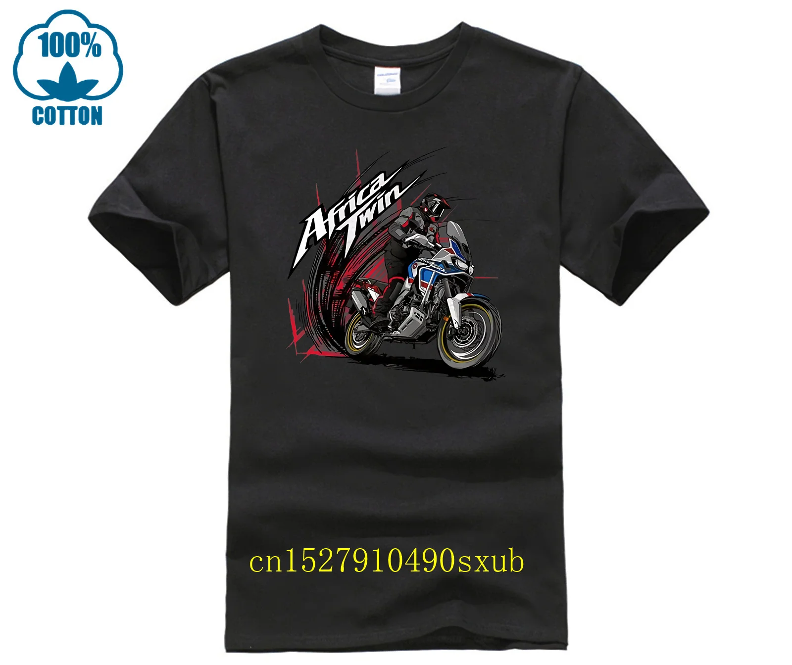 Excel Sportswear con licencia África Twin camiseta motocicleta aventura bicicleta