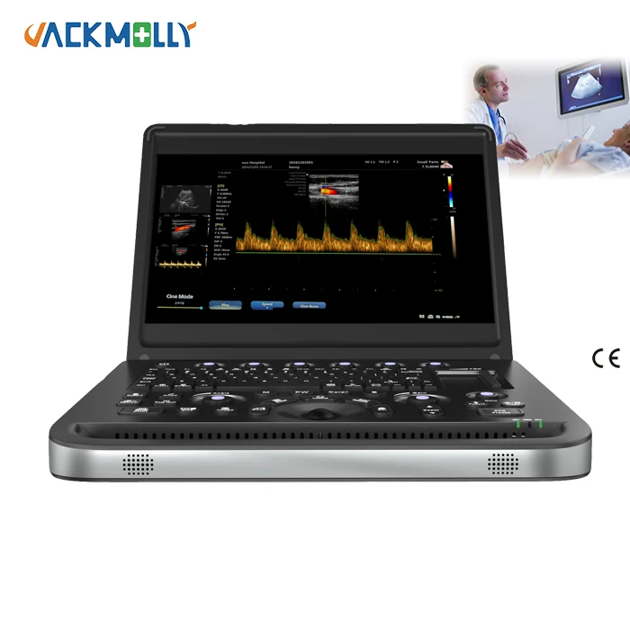 JM-902B Portable medical Vet Color Doppler Ultrasonics Scan machine with rectal probe