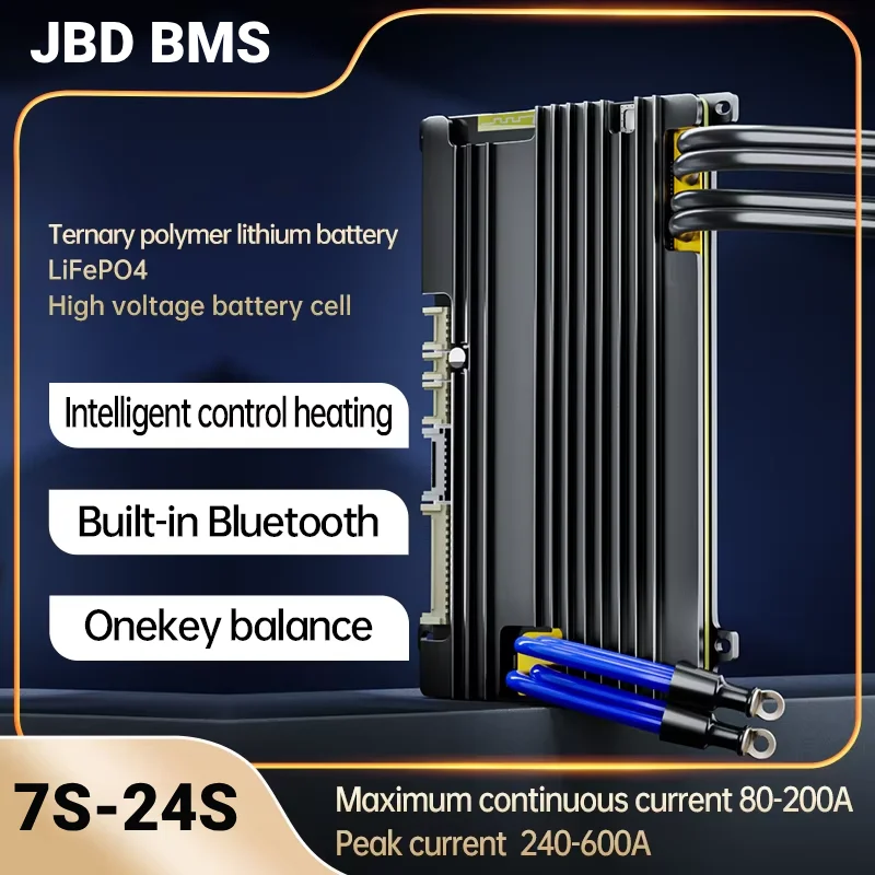 

JBD BMS 7S 8S 12S 13S 14S 16S 17S 20S 24S Smart Bms 40A 60A 80A 100A 120A 150A 200A Интеллектуальный мониторинг Lifepo4 NMC Батарея
