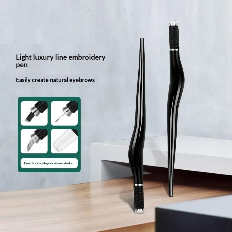 

Ручная ручка для микроблейдинга PCD, готовый к использованию ручной инструмент для точной и прочной татуировки бровей, набор для перманентного макияжа, 1 шт.