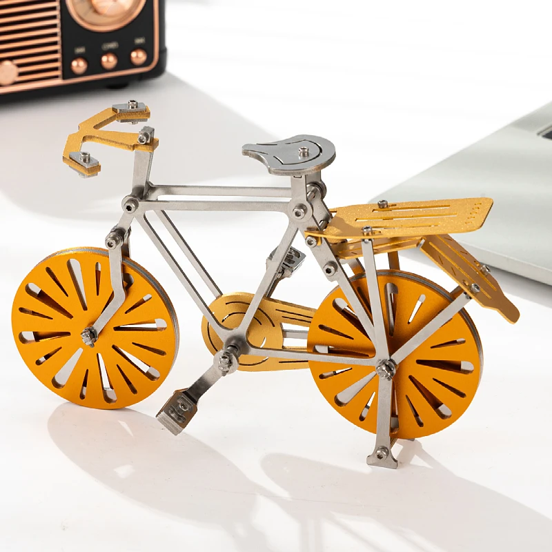 MOKR Fiets 3D Metalen Puzzel Speelgoed DIY Montagemodel Kits Verjaardagscadeau Speelgoed Hersenkraker voor Volwassenen