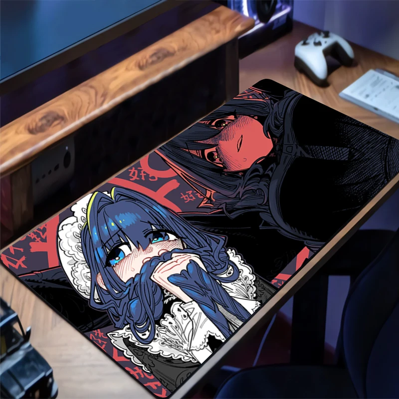 Gaming Mouse Pad Hololive Ouro Kronii Accessories Office Gamer Keyboard Desk Mat Non-Slip Laptop ground mat PC Large Mousepad