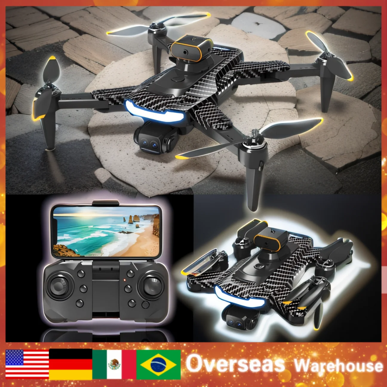 

A14 Drone Brushless Motor 8khd Aerial Photography Folding Quadcopter 540omni-directional Obstacle Avoidance Fixed-point Hovering