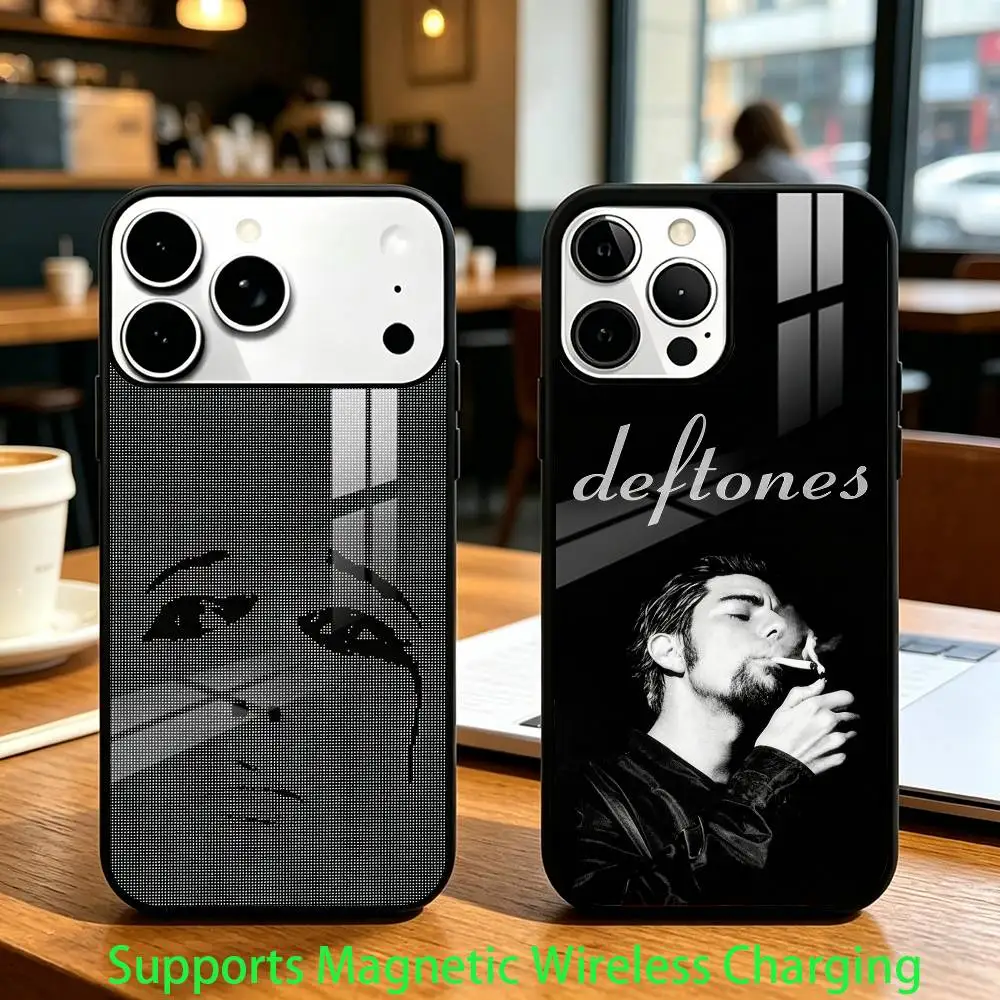 

Rock B-Band D-Deftones Phone Case For iPhone17,16,15,14,13,12,11 Plus,Pro Supports Magnetic Wireless Charging