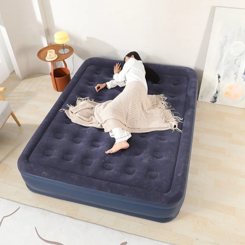 المحمولة قابلة للطي ذاتية النفخ المعايير الأوروبية المدمج في مضخة المنزلية في الهواء الطلق التخييم مرتبة هوائية سرير هوائي