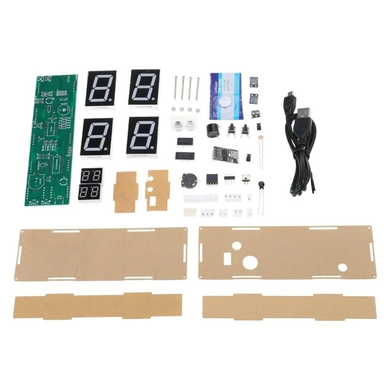 652F Home Automation 8 Digit Digital Tube Clock set with Auto Dimming Feature 2 Type