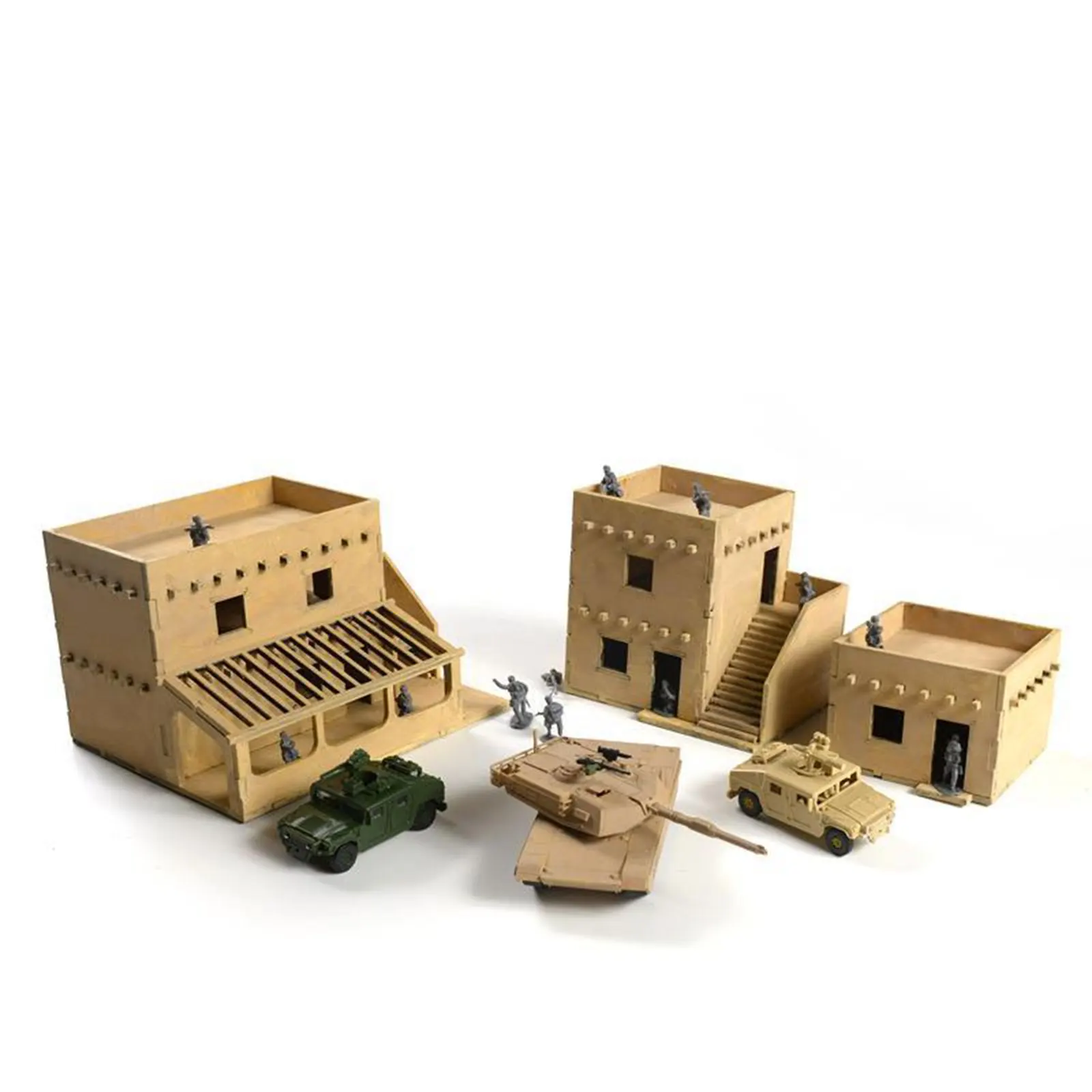 Casa Modelo Building Kits, Cenário para Sand Table Model, 1: 72, Layout