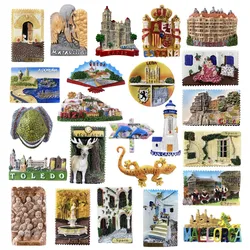 Europe Spain 3D Refrigerator Magnet Tourist Souvenirs Stickers,Home & Kitchen Decoration Fridge Magnet Message Sticker