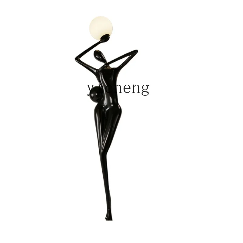 BB  hotel lobby floor-to-ceiling figure ornament hall entrance aisle floor sculpture creative craft jewelry