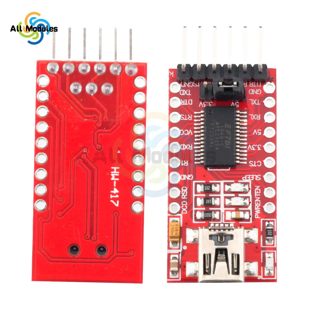 FT232RL FTDI USB 3.3V 5.5V to TTL Serial Adapter Module for Arduino FT232 Pro Mini USB TO TTL 232