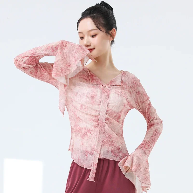 أزياء الرقص الكلاسيكي الحديث الجديد للسيدات، أزياء الأداء النحيف، تصميم إحساس الملابس الاحترافية، قمم المعلم #2